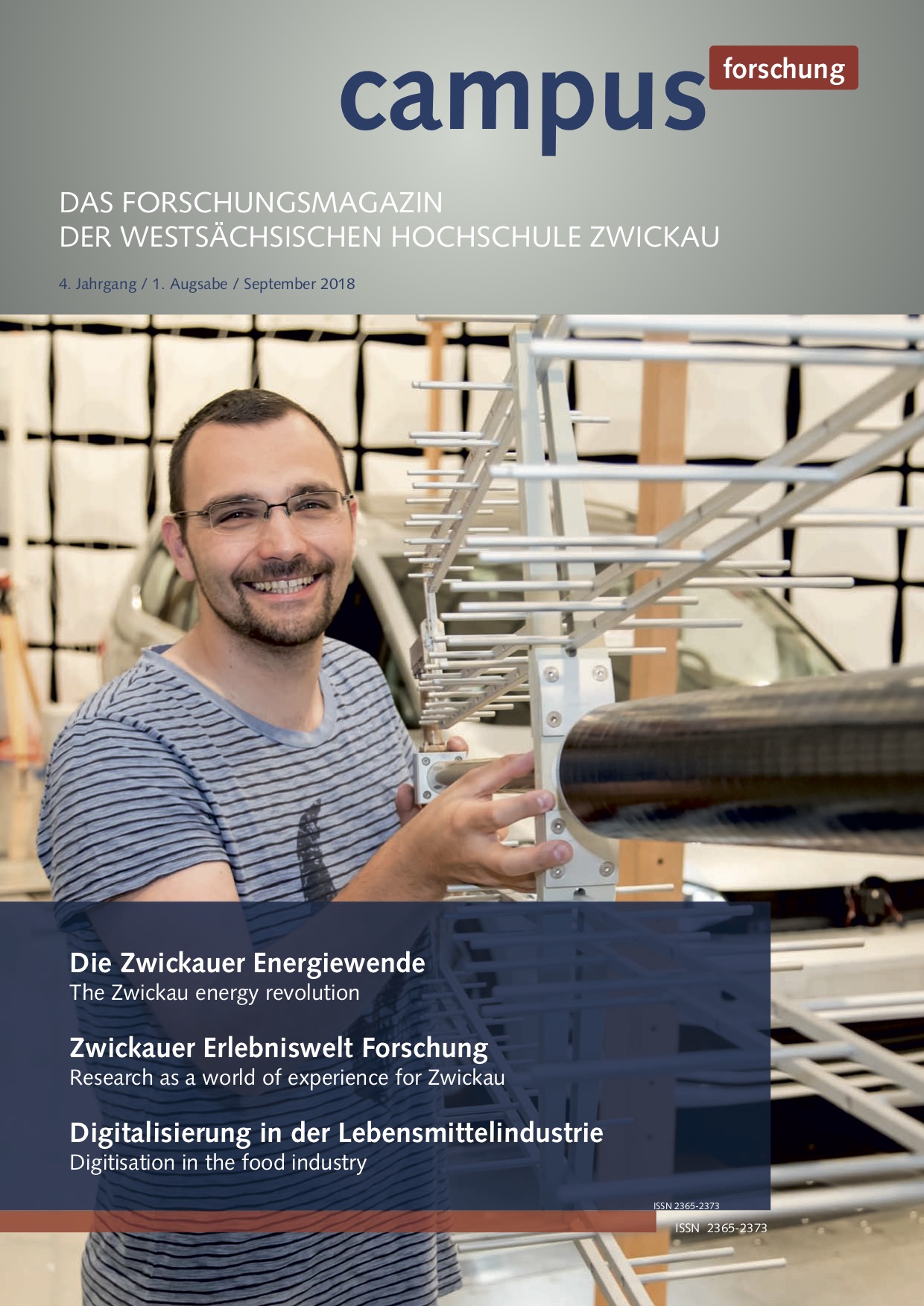 Cover vom Forschungsmagazin Campus forschung 2018