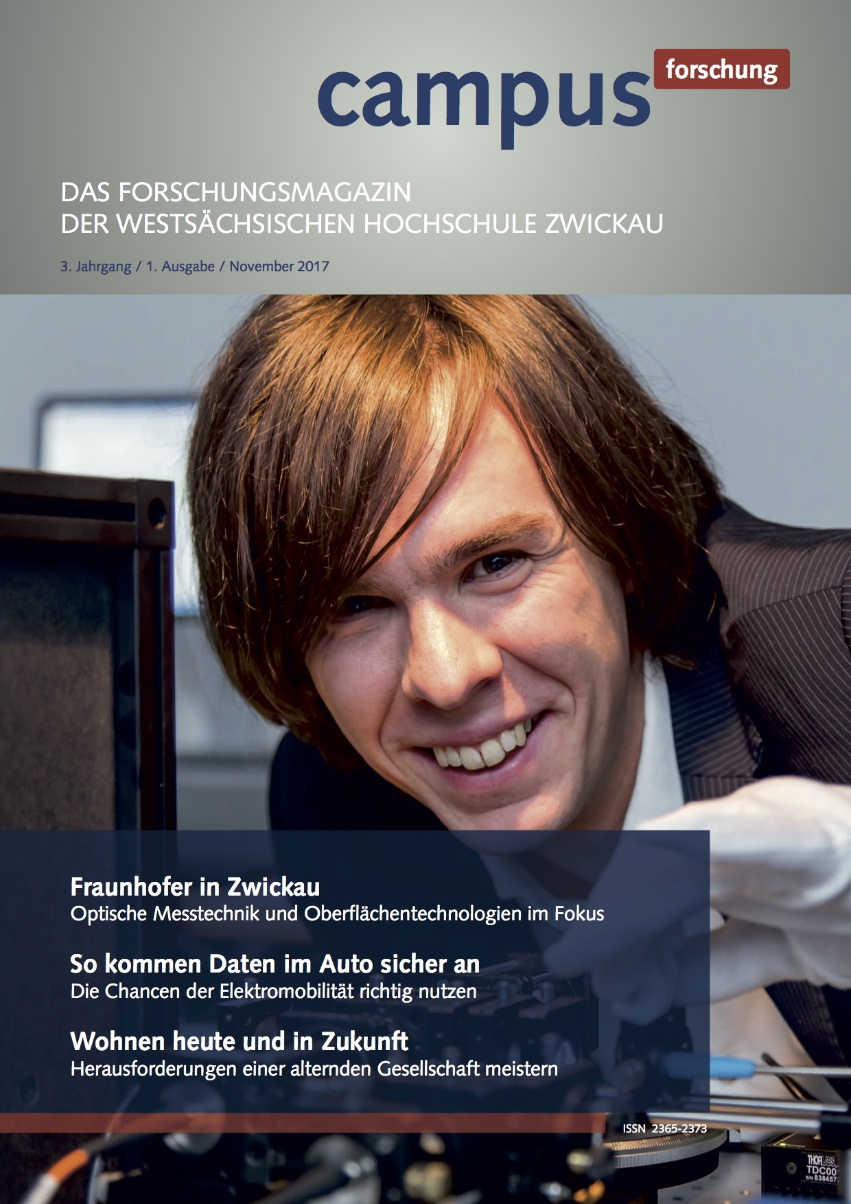 Cover vom Forschungsmagazin Campus forschung 2017