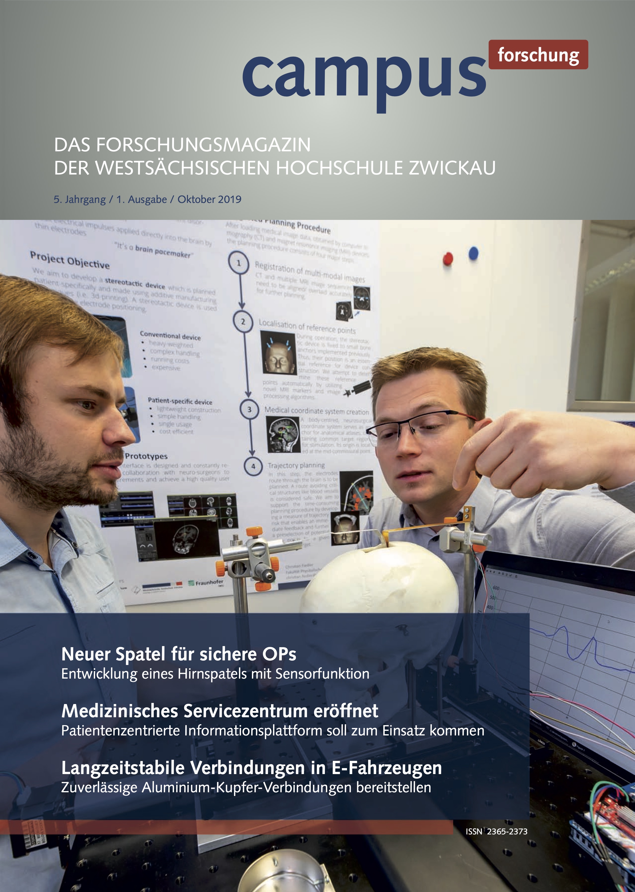 Cover vom Forschungsmagazin Campus forschung 2019